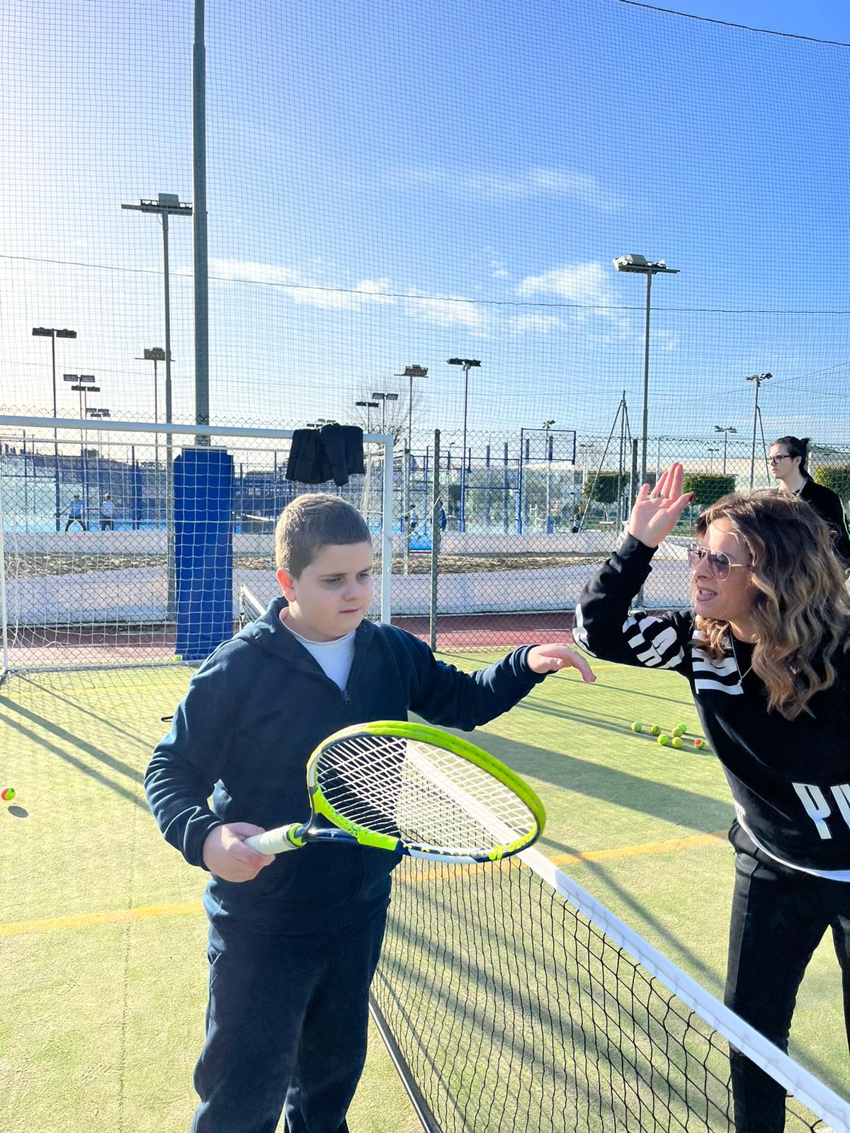 Allenamento tennis inclusivo